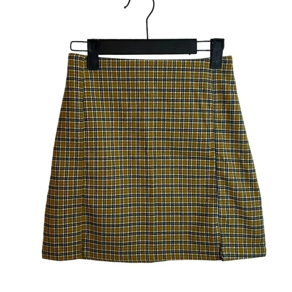 JOHN GALT PLAID MINI SKIRT - Picture 1 of 4